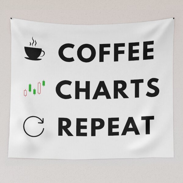 Item preview, Coffee, Charts, repeat, trading and investing designed and sold by NoetherSym.
