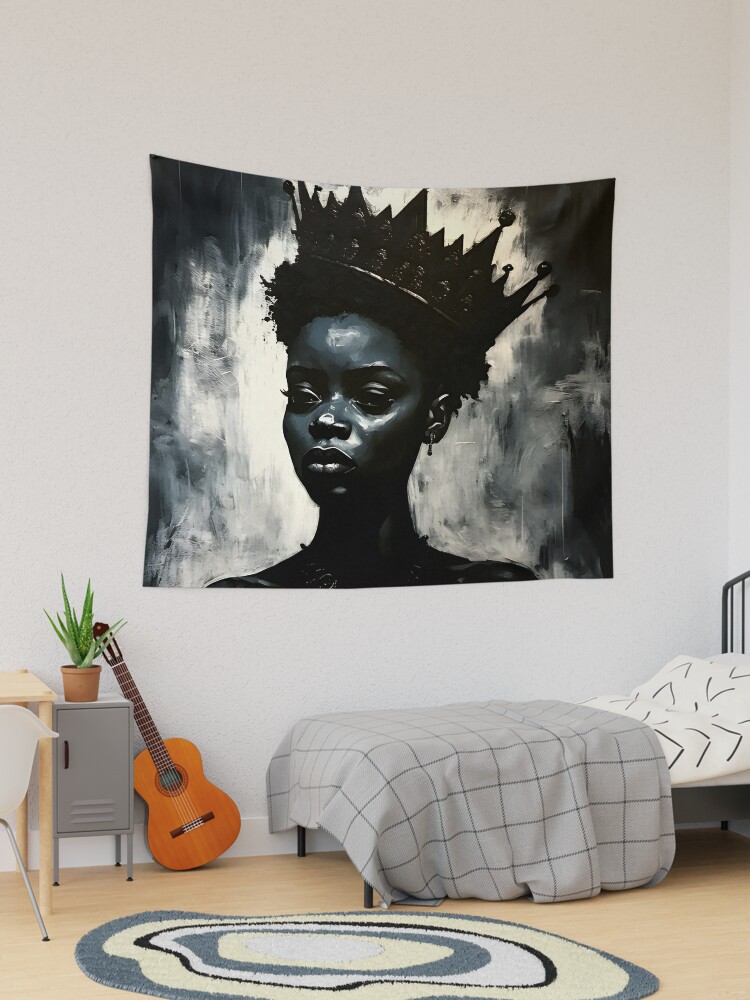 Black best sale queen tapestry