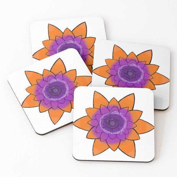 Item preview, Purple - Orange lotus flower  designed and sold by Soulshinecc.