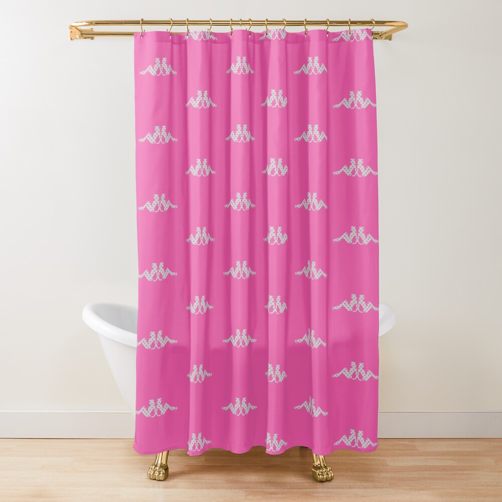 Faux Glitter Mudflap Girls - Pink Maple Leaves Bath Mat