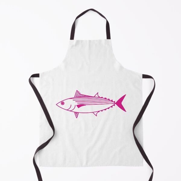 Item preview, Cute Bonito Fish in Hot Pink and White designed and sold by fruttidimare.