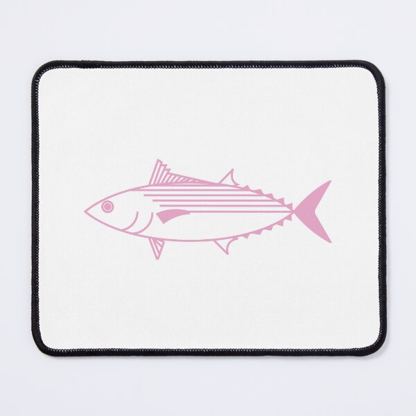 Item preview, Cute Bonito Fish in Pastel Pink and White designed and sold by fruttidimare.