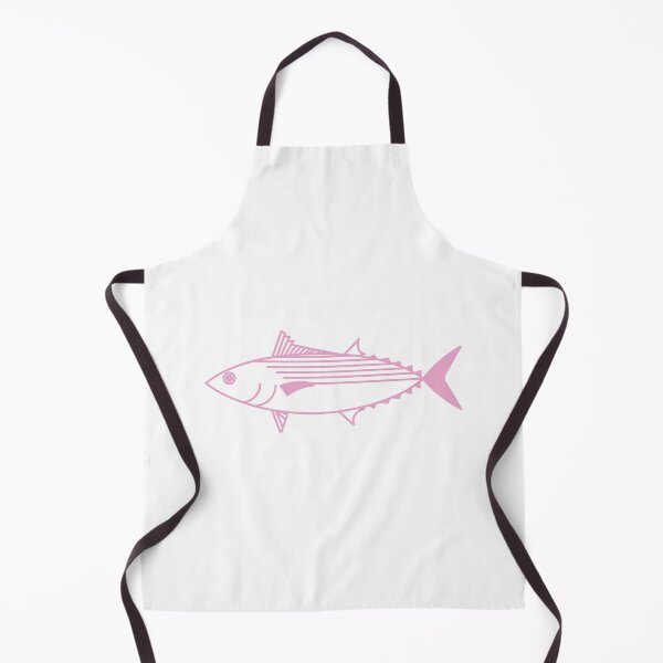 Item preview, Cute Bonito Fish in Pastel Pink and White designed and sold by fruttidimare.