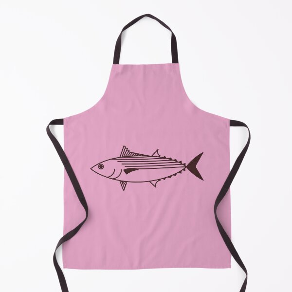 Item preview, Cute Bonito Fish in Maroon Brown on Pastel Pink designed and sold by fruttidimare.