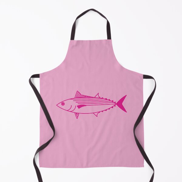 Item preview, Cute Bonito Fish in Hot Pink on Pastel Pink designed and sold by fruttidimare.