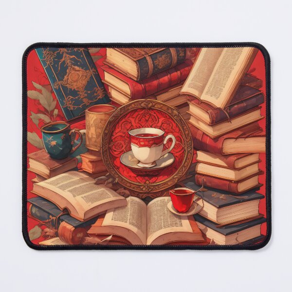 Item preview, Books and Tea designed and sold by SoftLivingCore.