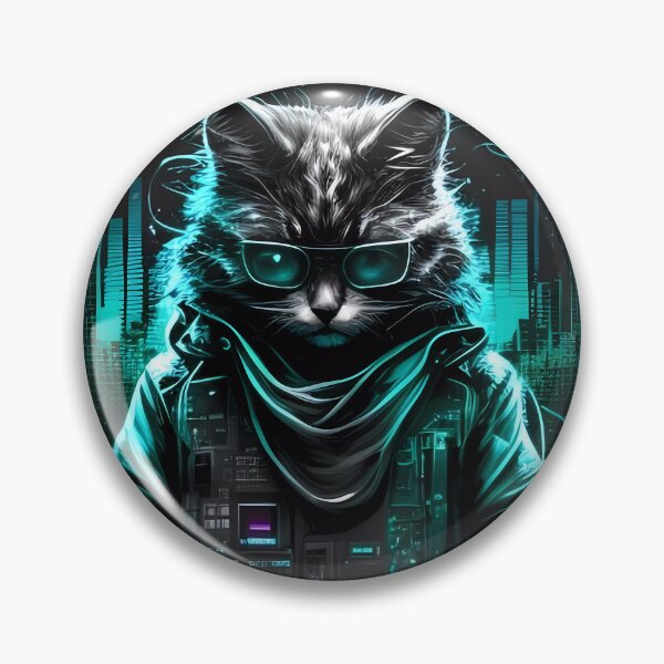 Item preview, “Hacker Meowtrice: The Feline Revolution” designed and sold by Art-Vortex-fr.