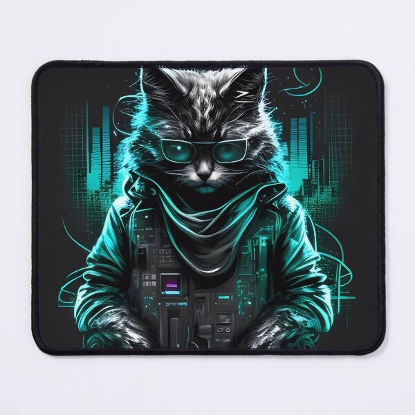 Item preview, “Hacker Meowtrice: The Feline Revolution” designed and sold by Art-Vortex-fr.