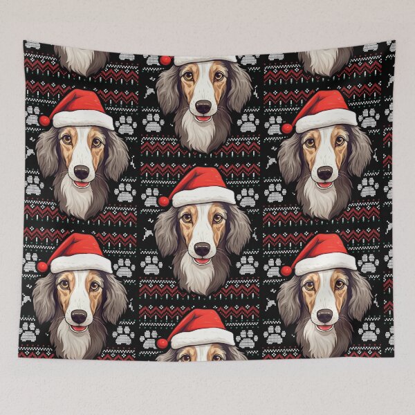Item preview, Silken Windhound Ugly Sweater Christmas designed and sold by rafaeltto.