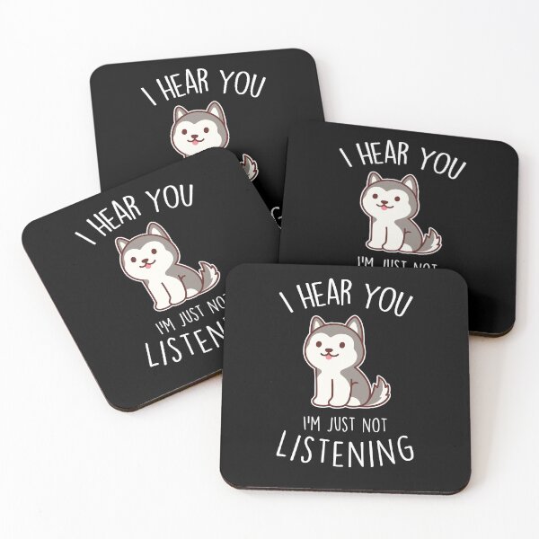 Item preview, Husky Dog Not Listening designed and sold by Clara Hollins.