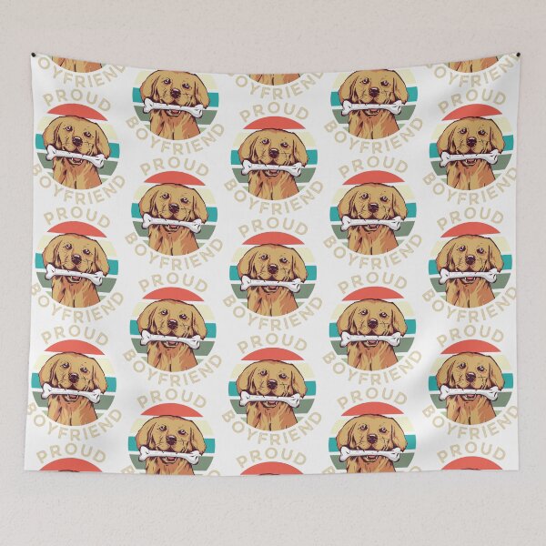 Item preview, Proud Golden Retriever Boyfriend Funny Birthday designed and sold by EboniSchwab.