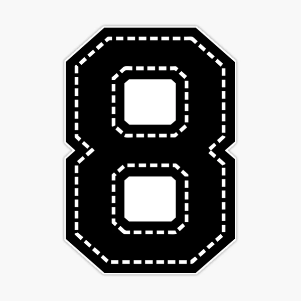 Number 8, Green eight, Sports number 8