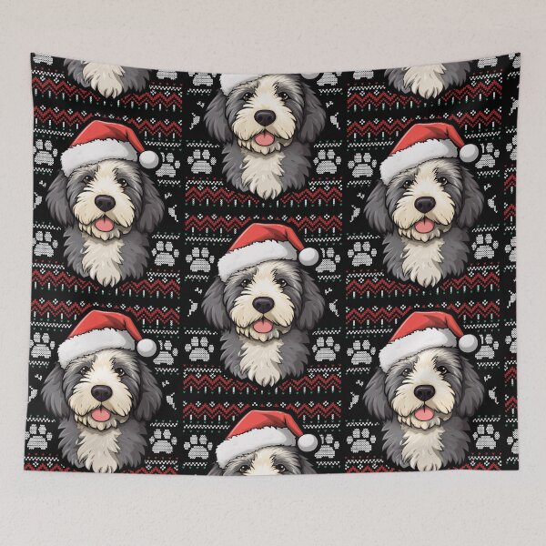 Item preview, Sheepadoodle Ugly Sweater Christmas designed and sold by rafaeltto.