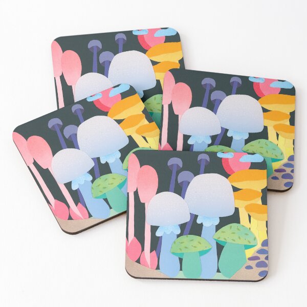 Item preview, Pastel Mushroom Forest designed and sold by SpareRoomArts.