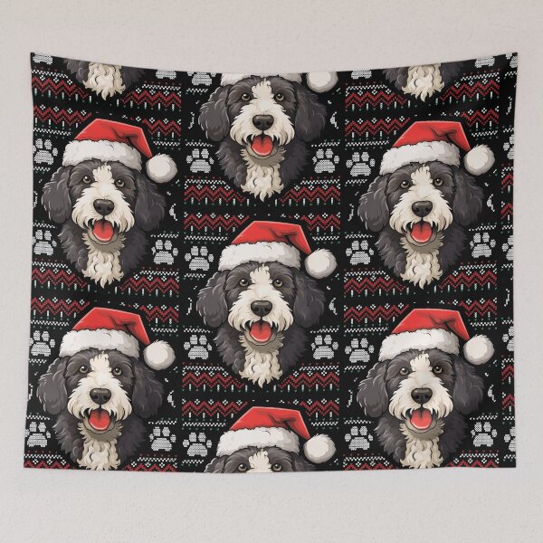Item preview, Sheepadoodle Ugly Sweater Christmas designed and sold by rafaeltto.