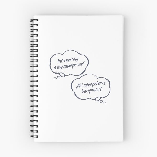 Item preview, Interpreting is my Superpower English Spanish designed and sold by Neeshki.