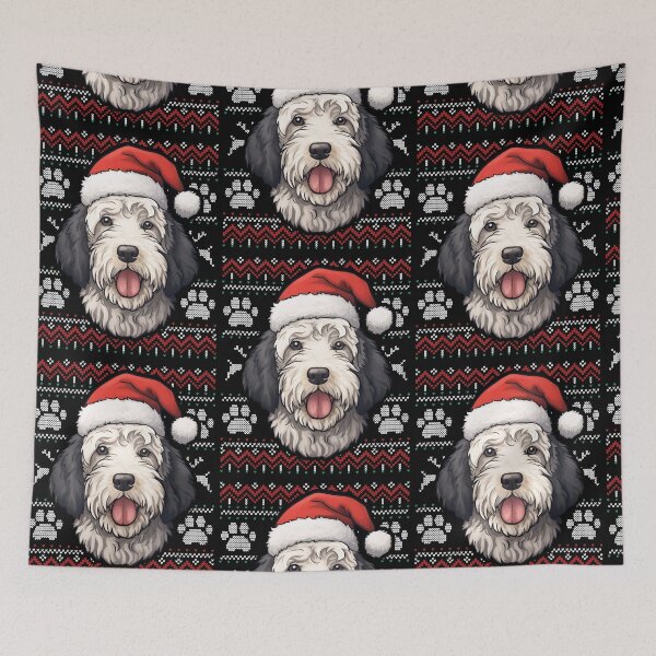 Item preview, Sheepadoodle Ugly Sweater Christmas designed and sold by rafaeltto.