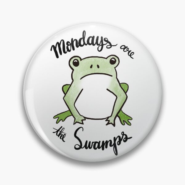 Item preview, Frog Mondays Sticker designed and sold by Hey-ItBill.
