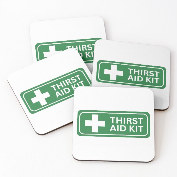 Item preview, Thirst Aid Kit - First Aid Sticker designed and sold by TheMiniMeg.