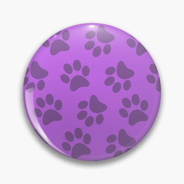 Item preview, dog footprints dark purple  designed and sold by ZiphGames.