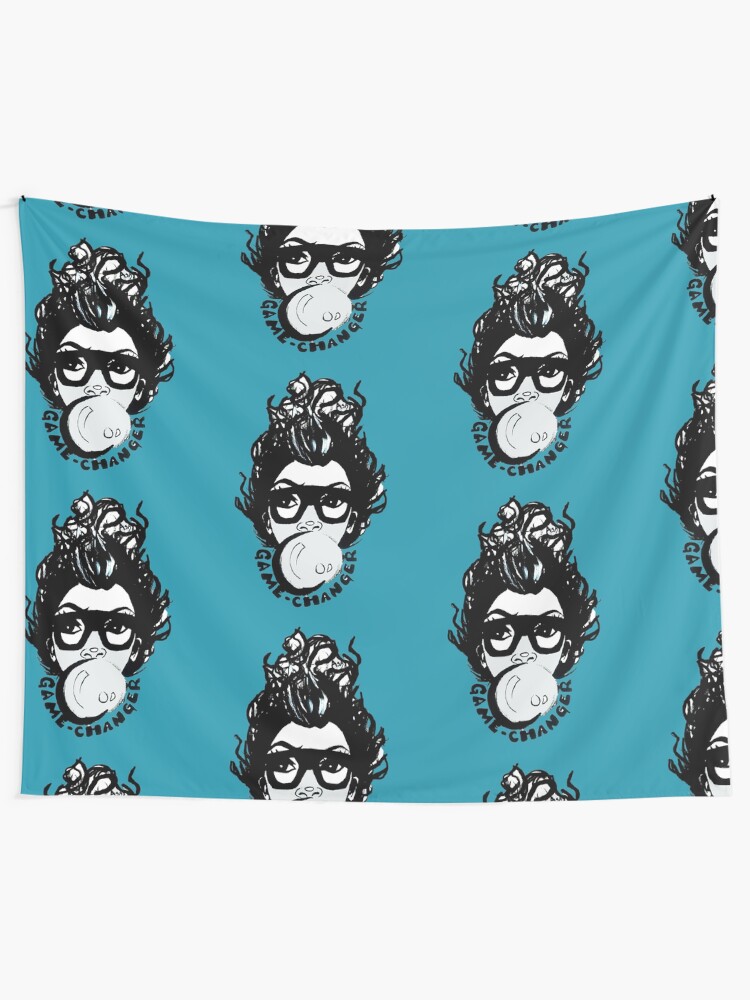 Alternate view of Afro Black Short Fro Bubble Gum Natural Hair Diva Tapestry