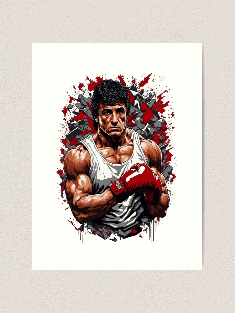 Rocky Balboa winning' Poster, picture, metal print, paint by Andy and John, Displate