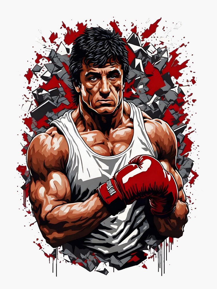 Rocky Balboa  Sticker for Sale by Abyssus-art
