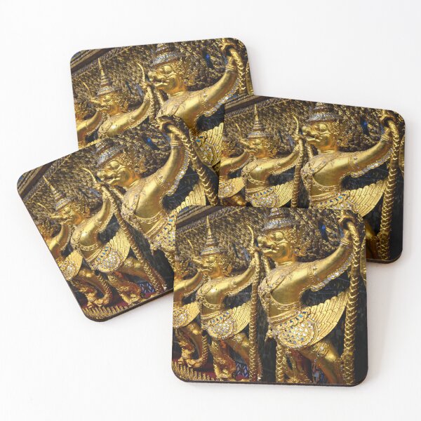 Item preview, Gilded Garudas at the Temple of the Emerald Buddha, Bangkok, Thailand designed and sold by skellyfish.
