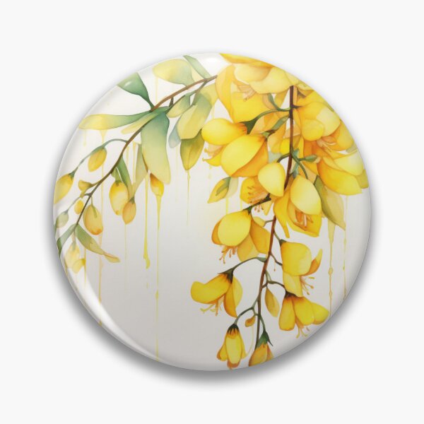 Item preview, Acacia Flower - Watercolor Splash - Digital Art designed and sold by SeraphimDesigns.