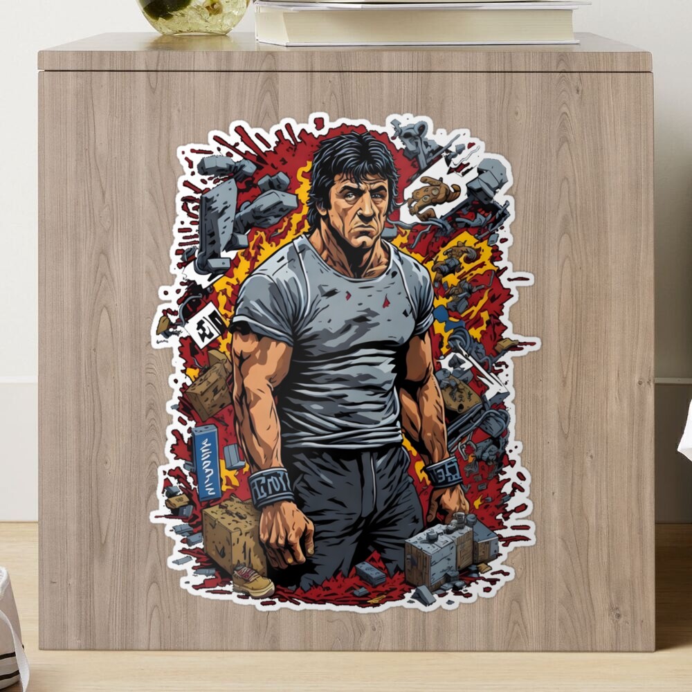 Pegatina for Sale con la obra «Rocky Balboa» de Abyssus-art