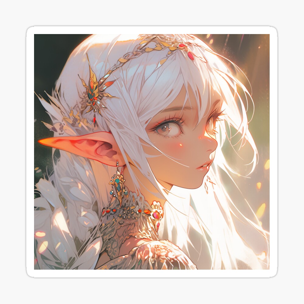 Beautiful Fancy Elven Anime Girl