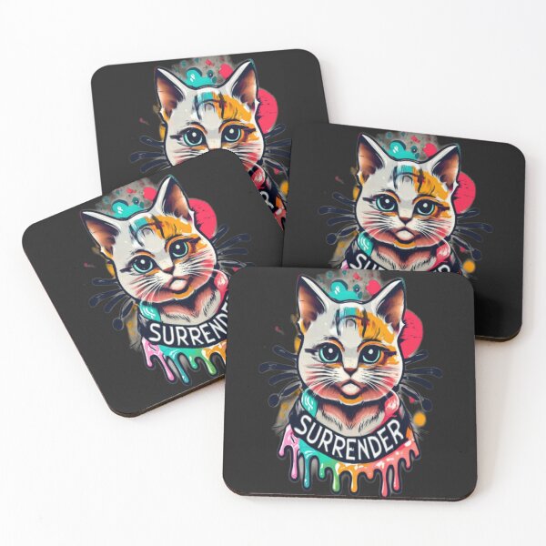 Item preview, Whimsical Surrender Cat Design: Playful Meow designed and sold by alaa-mously.