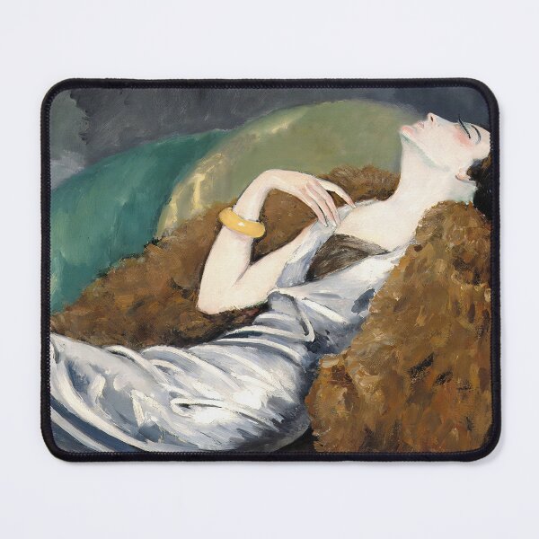 Item preview, Elegant Woman Relaxing on Sofa Vintage Portrait designed and sold by vintagevivian.