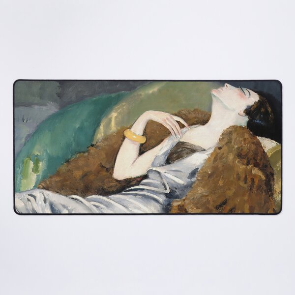 Item preview, Elegant Woman Relaxing on Sofa Vintage Portrait designed and sold by vintagevivian.