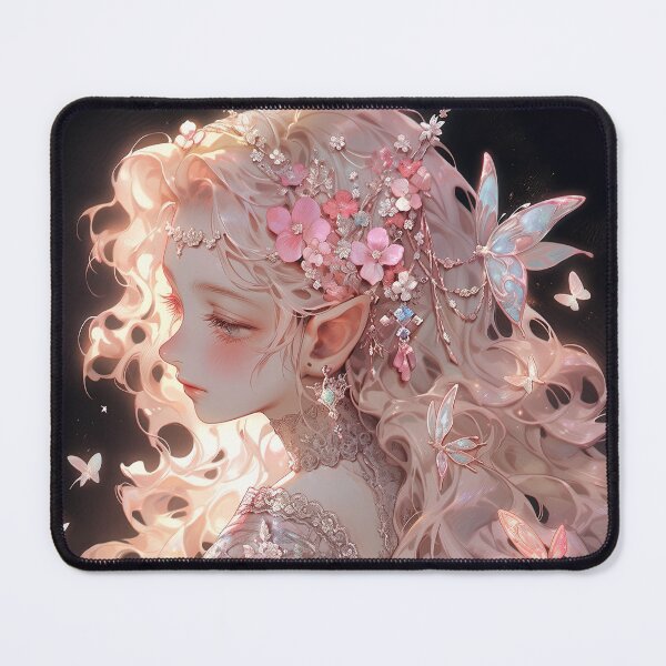Item preview, Adorable Pink Nature Elf Princess Anime Girl designed and sold by bubblegoth.