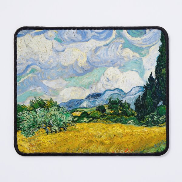 Item preview, Van Gogh Wheatfield with Cypresses Vintage Art designed and sold by vintagevivian.
