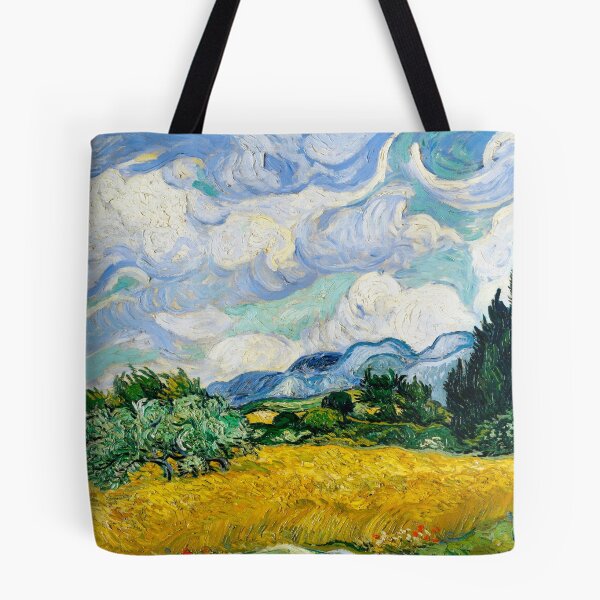 Item preview, Van Gogh Wheatfield with Cypresses Vintage Art designed and sold by vintagevivian.