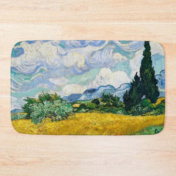 Item preview, Van Gogh Wheatfield with Cypresses Vintage Art designed and sold by vintagevivian.