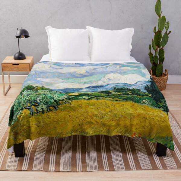 Item preview, Van Gogh Wheatfield with Cypresses Vintage Art designed and sold by vintagevivian.