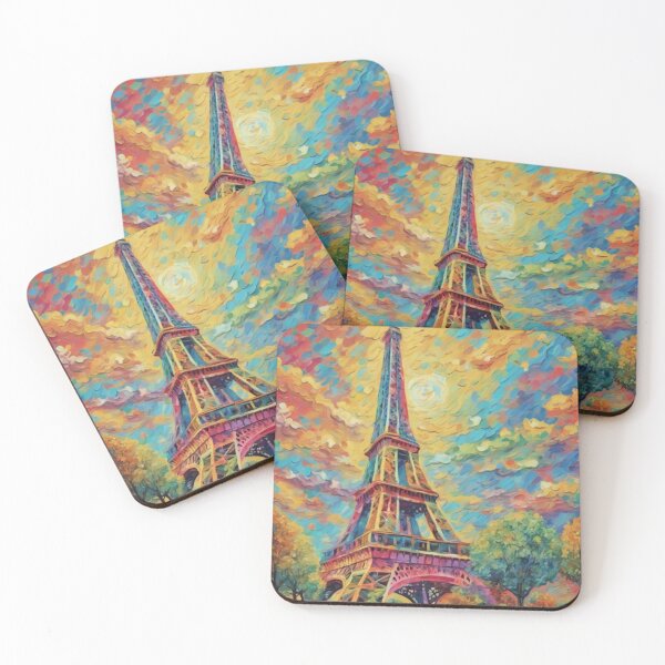 Item preview, Colourful Paris Eiffel Tower designed and sold by Arteque.