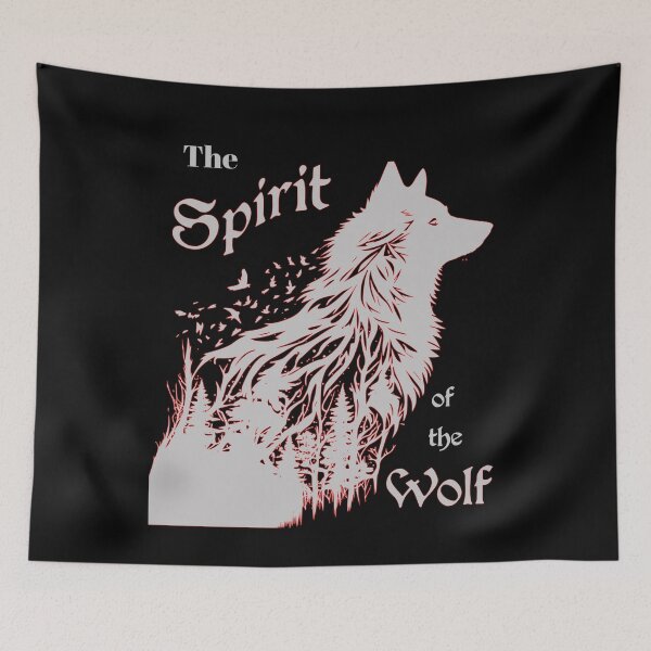 Item preview, The Spirit of the Wolf Abstract Form designed and sold by 5PointsDigital.