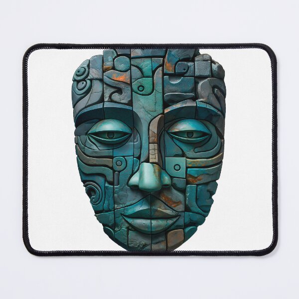 Item preview, Stone Face Tribal Statue - Great Gift For Native Tribal Art Enthusiasts designed and sold by AlanPhotoArt.