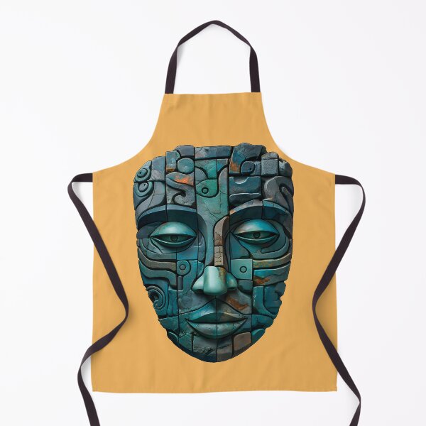 Item preview, Stone Face Tribal Statue - Great Gift For Native Tribal Art Enthusiasts designed and sold by AlanPhotoArt.