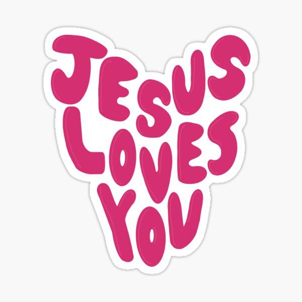 Item preview, Jesus Loves You Heart designed and sold by SARA'S STUDIO.