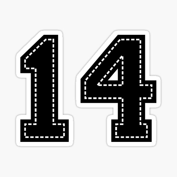 Item preview, Number 14 Fourteen designed and sold by StudioRedKoala.