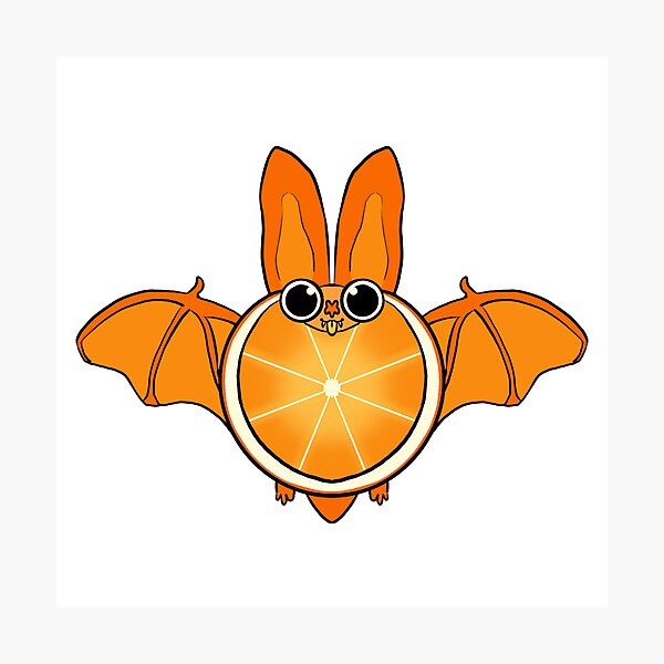 Item preview, Fruit Bat - Orange designed and sold by MakHicks.