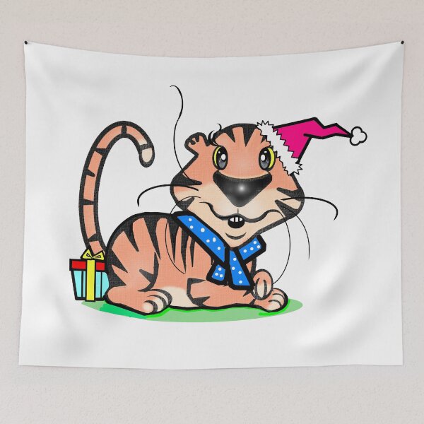 Item preview, Tiger - Season's greetings  designed and sold by Shirley cute art .