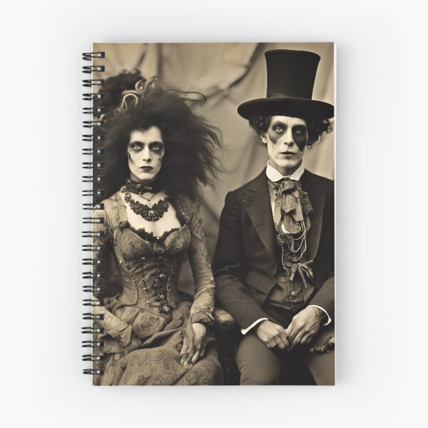 Item preview, Pareja de carnaval espeluznante designed and sold by Curiosity-Shop.