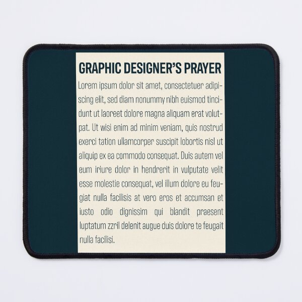 Item preview, Graphic Designer's Prayer designed and sold by MorganSites.