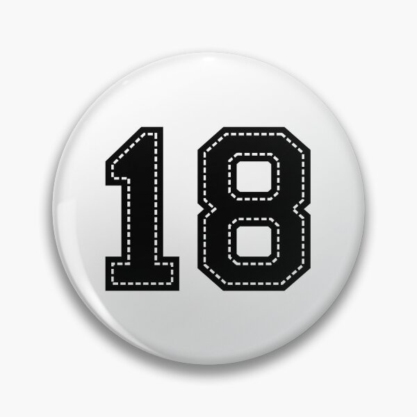 Item preview, Number 18 Eighteen designed and sold by StudioRedKoala.
